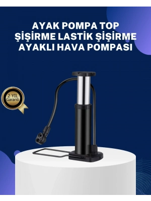 ® Ayakla Kullanılan Hava Pompası Araç ve Bisiklet İçin Uygun