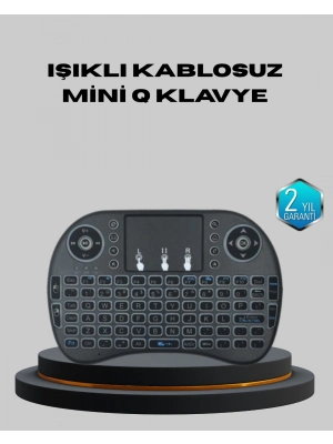 ® Aydınlatmalı Touchpad’li Q Klavye – Türkçe Karakterli, USB Bağlantılı, Numerik Tuş Takımı