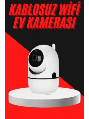 ® Baby Kamera Kablosuz 720P Beyaz 360 Derece Wifi Kamera Full HD 1080p