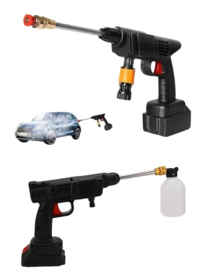 ® Bahçe Sulama Tabancası Makinesi Yüksek Basınçlı Akülü Yıkama Makinesi