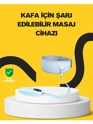 ® Baş ve Şakak Masaj Aleti Isı Destekli Derin Rahatlama