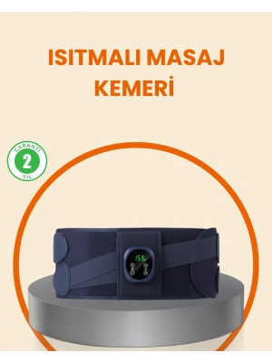 ® Isıtmalı Masaj Kemeri Dijital Ekranlı Bel Çevresi 100 cm Altı Uyumlu