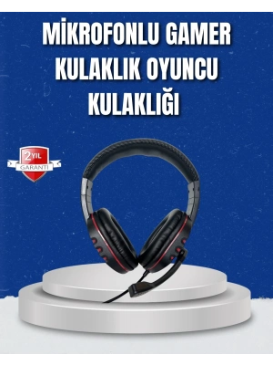 ® Bilgisayar Oyuncu Kulaklığı – Yumuşak Pedli, Dayanıklı İpli Kablo