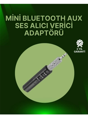 ® Bluetooth 4.1 Ses Alıcısı | 3.5mm Girişli Hoparlör & Kulaklıklar İçin Kablosuz Dönüştürücü