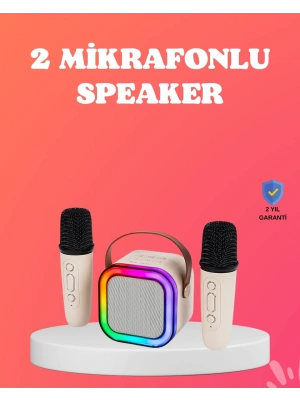 ® Bluetooth 5.0 Destekli Kablosuz Karaoke Hoparlör