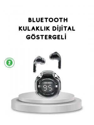 ® Bluetooth 5.3 Kablosuz Kulaklık HiFi Stereo ve Ekstra Bass Dijital Ekranlı