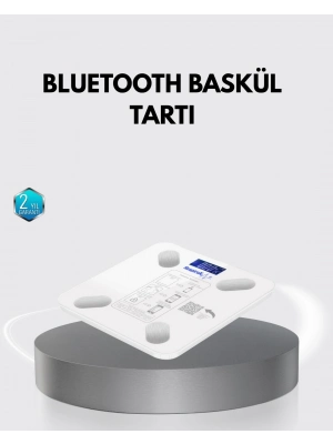 ® Bluetooth Akıllı Tartı – 8 Fonksiyonlu Dijital Baskül, 180 kg Kapasiteli