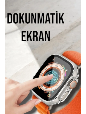® Bluetooth Bağlantılı 49MM Dokunmatik Akıllı Saat Sağlık ve Spor Takip Özellikli