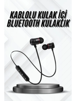 ® Bluetooth Bağlantılı Kablolu Mıknatıslı Sport Kulaklık