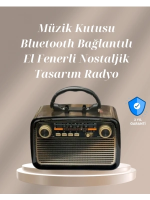 ® Bluetooth Bağlantılı Taşınabilir Hoparlör – FM/AM Radyo Özellikli, Şarj Edilebilir Batarya, 1 kg