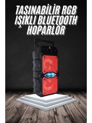® Bluetooth Hoparlör Çift Mikrofonlu Güçlü Ses Kaliteli Kesintisiz Kablosuz