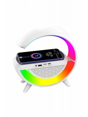 ® Bluetooth Hoparlör G Şekli Atmosfer Akıllı Rgb Lamba Wireless Kablosuz Şarj