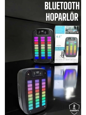 ® Bluetooth  Hoparlör Mikrofonlu Speaker Taşınabilir Şarjlı