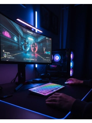 ® Bluetooth Klavye Mouse Seti Aydınlatmalı Türkçe Q Ergonomik Tasarım