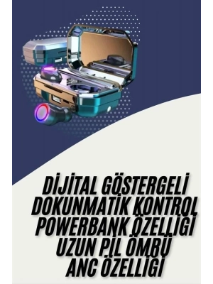® Bluetooth Kulaklık Android ve İOS Uyumlu ANC Özellikli Dijital Şarj Göstergeli