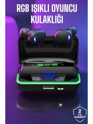 ® Bluetooth Kulaklık Powerbankli Yüksek Ses Kaliteli Şarj Göstergeli