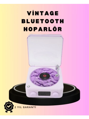 ® Bluetooth Retro Pikap Hoparlör – Projektörlü Gece Lambası