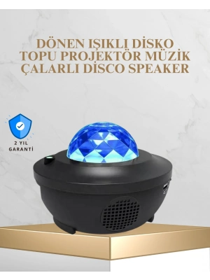 Bluetooth & USB Müzik Çalar Gece Lambası – 50 m² Kapsama, Uzaktan Kumanda