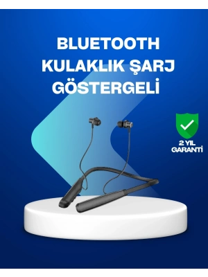 ® Boyun Askılı Kablosuz Bluetooth Kulaklık – Aktif Gürültü Önleme, LCD Ekranlı