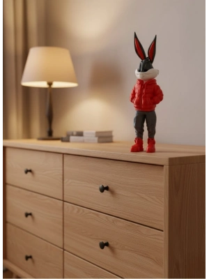 ® Bugs Bunny Büyük Boy Figür 10×34 cm Salon Dekoru