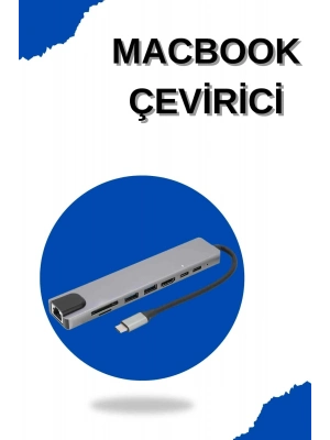 ® Çevirici Dönüştürücü Adaptör Macbook 3 In 1 Type-C To Hdmı USB 3.0