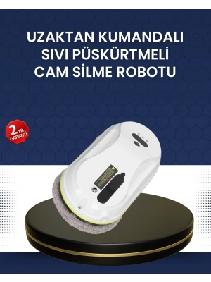 ® Çift Diskli Güvenli Otomatik Cam Silme Robotu
