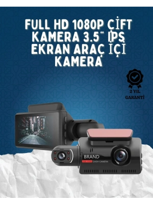 ® Çift Görüşlü Dashcam – Gece Görüşlü 1080P Araç İçi Güvenlik Kamerası