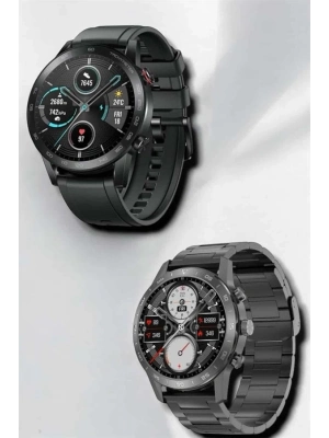 ® Çift Kordonlu Yüksek Çözünürlüklü Akıllı Saat Uyku İzleyici & Spor Modları