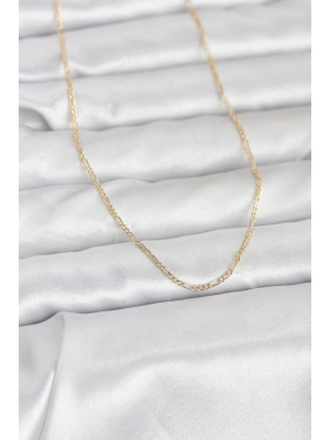 ® CM 14K Gold Renk 60 cm Zincirli Kadın Kolye