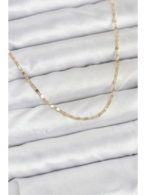 ® CM 14K Gold Renk Ezme Zincir Model 60 cm Kadın Kolye