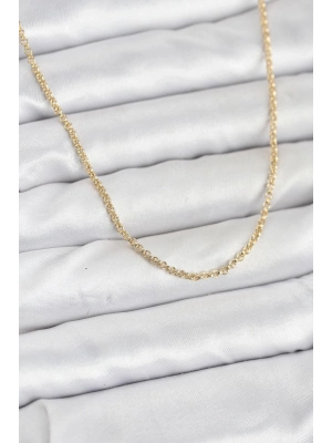 ® CM 14K Gold Renk Halka Model 60 cm Kadın Kolye