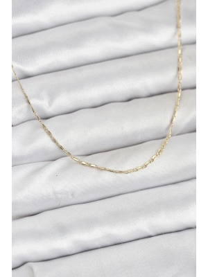 ® CM 14K Gold Renk Kesme Model 60 cm Kadın Kolye