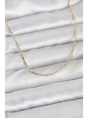 ® CM 14K Gold Renk Zincirli 60 cm Kadın Kolye