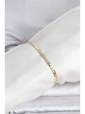 ® CM 14K Gold Renk Zincirli Model Kadın Bileklik
