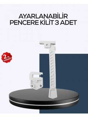 ® Çocuk Güvenliği İçin Cam Pencere Kilidi 3 Adet