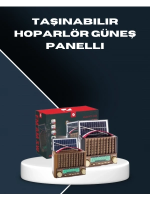 ® Çok Fonksiyonlu Solar Radyo Bluetooth USB SD Kartlı Taşınabilir Hoparlör