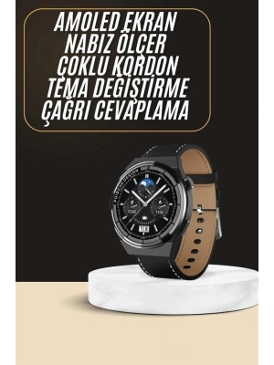 ® Çoklu Kordon Hediyeli Akıllı Saat Çağrı Cevaplama Müzik Dinleme Dokunmatik Ekran