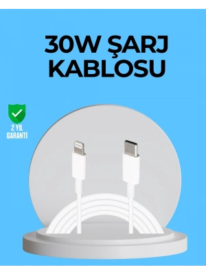 ® Dayanıklı TPE Lightning Kablo – 30W Hızlı Şarj ve Veri Transferi