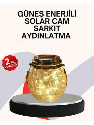 ® Dekoratif Solar Cam Şişe LED Lamba Gün Işığı Renk