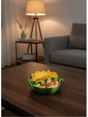 ® Dekoratif Yeşil Çerezlik Kase 4’lü Set 3x12 cm