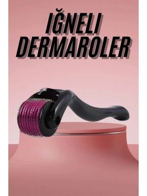 ® Derma Roller Titanyum Uçlu 540 İğneli 1 Mm Saç Sakal Çıkarma Ve Cilt Bakım Masaj Aleti