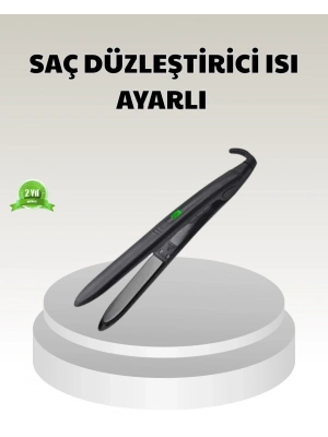 ® Dijital Ekranlı Isı Ayarlı Saç Düzleştirici –  Titanyum Plaka, Seyahat Dostu Tasarım