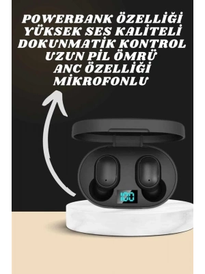 ® Dijital Göstergeli Kulaklık ve 7 Kordonlu Akıllı Saat Android ve İOS Uyumlu Uyku Takibi Sesli Görüşme