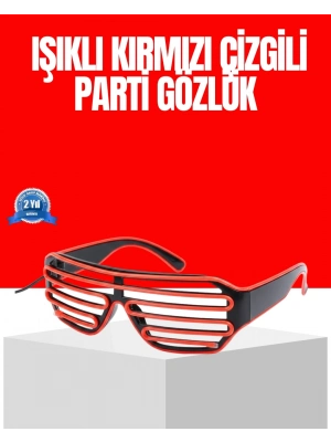 Dikkat Çeken Tasarımlı LED Işıklı Eğlence Gözlüğü
