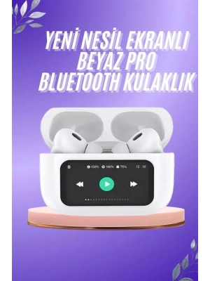 ® Dokunmatik Ekranlı ANC/ENC Yeni Nesil Pro Bluetooth Kulaklık Dokunmatik Ekran