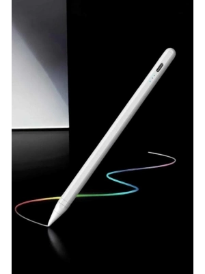 ® Dokunmatik Kalem Beyaz Şarjlı Yedek Uçlu Android ve İOS Uyumlu