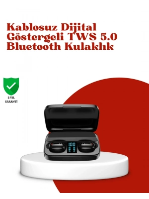 ® Dokunmatik Kontrollü ABS Malzemeli Bluetooth Kulaklık + Yüksek Kapasiteli Kutu