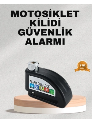 ® Ekonomik Alarm Disk Kilidi Motosiklet Scooter Bisiklet Güvenlik