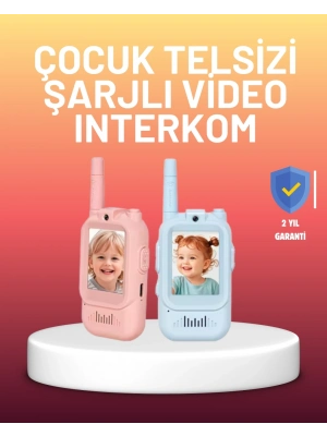 ® Ekranlı Walkie Talkie Oyuncağı Ses ve Görüntü Destekli
