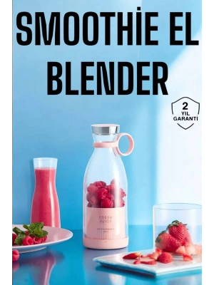 ® El Blender Bardak Blender Şarjlı Taşınabilir Meyve Sıkcağı Smoothie